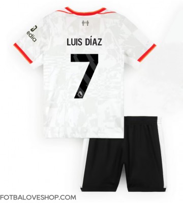 Liverpool Luis Diaz #7 Dětské Alternativní Dres 2024-25 Krátký Rukáv (+ trenýrky)